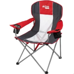 Quechua Magasin 54 AKTIVE - Chaise De Camping XL Avec Porte-Gobelet