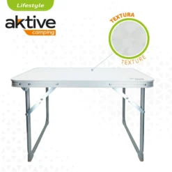 AKTIVE - Table Pliante . Table Basse Blanche En Aluminium - 40x60x40 Cm -Quechua Magasin aktive table pliante table basse blanche en aluminium 40x60x40 cm 2