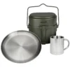 Batterie De Cuisine De Camping, Assiette Plate Et Tasse Isotherme Set