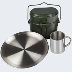 Batterie De Cuisine De Camping, Assiette Plate Et Tasse Isotherme Set -Quechua Magasin batterie de cuisine de camping assiette plate et tasse isotherme set 2