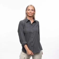 Bergans Of Norway Tovdal - Chemise De Marche Pour Femmes - Gris Foncé -Quechua Magasin bergans of norway tovdal chemise de marche pour femmes gris fonce 5