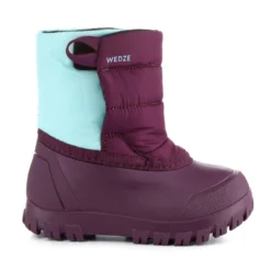 WEDZE Bottes De Neige Bébé, Après Ski Bébé WARM Violettes Et Turquoises -Quechua Magasin bottes de neige bebe apres ski bebe warm violettes et turquoises 2