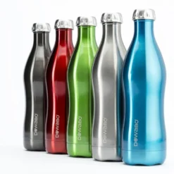 Bouteille Isotherme Double Paroi Collection Metallic - 750 Ml - Bleu -Quechua Magasin bouteille isotherme double paroi collection metallic 750 ml bleu 3