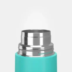 Quechua Bouteille Isotherme Inox 0,4L Avec Gobelet Pour La Randonnée - Turquoise -Quechua Magasin bouteille isotherme inox 04l avec gobelet pour la randonnee turquoise 5