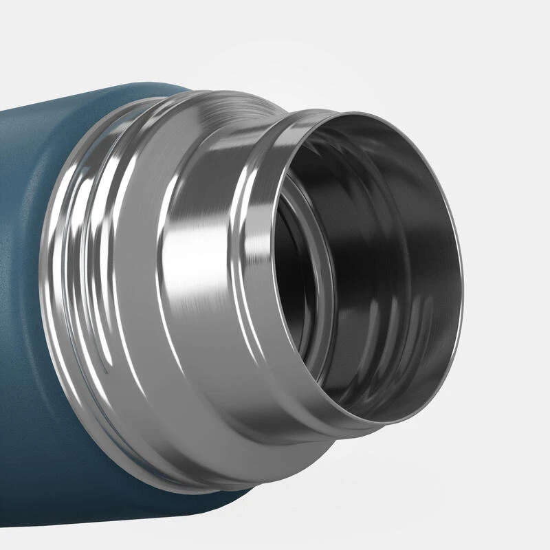 Quechua Bouteille Isotherme Inox 1L Avec Gobelet Pour La Randonnée - Bleu 7 Quechua Bouteille Isotherme Inox 1L Avec Gobelet Pour La Randonnée - Bleu – Image 7