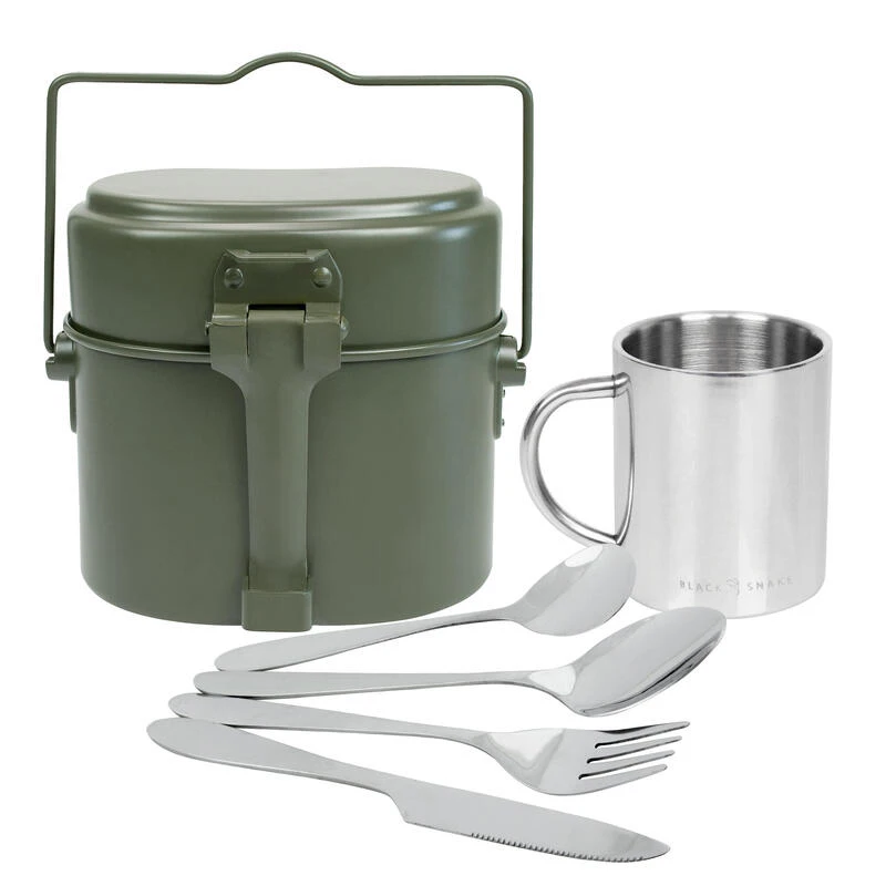 Camping Batterie De Cuisine, Tasse Isotherme & Couverts | Acier Inox & Aluminium 1 Camping Batterie De Cuisine, Tasse Isotherme & Couverts | Acier Inox & Aluminium