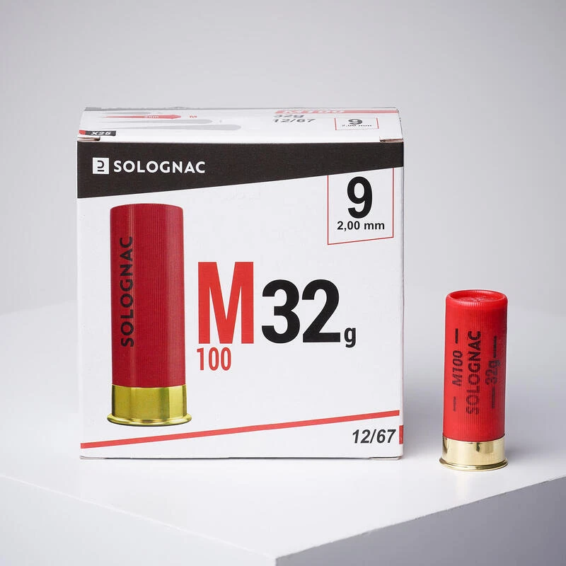 CARTOUCHE M100 32g CALIBRE 12/67 PLOMB N°9 X 25 1 CARTOUCHE M100 32g CALIBRE 12/67 PLOMB N°9 X 25
