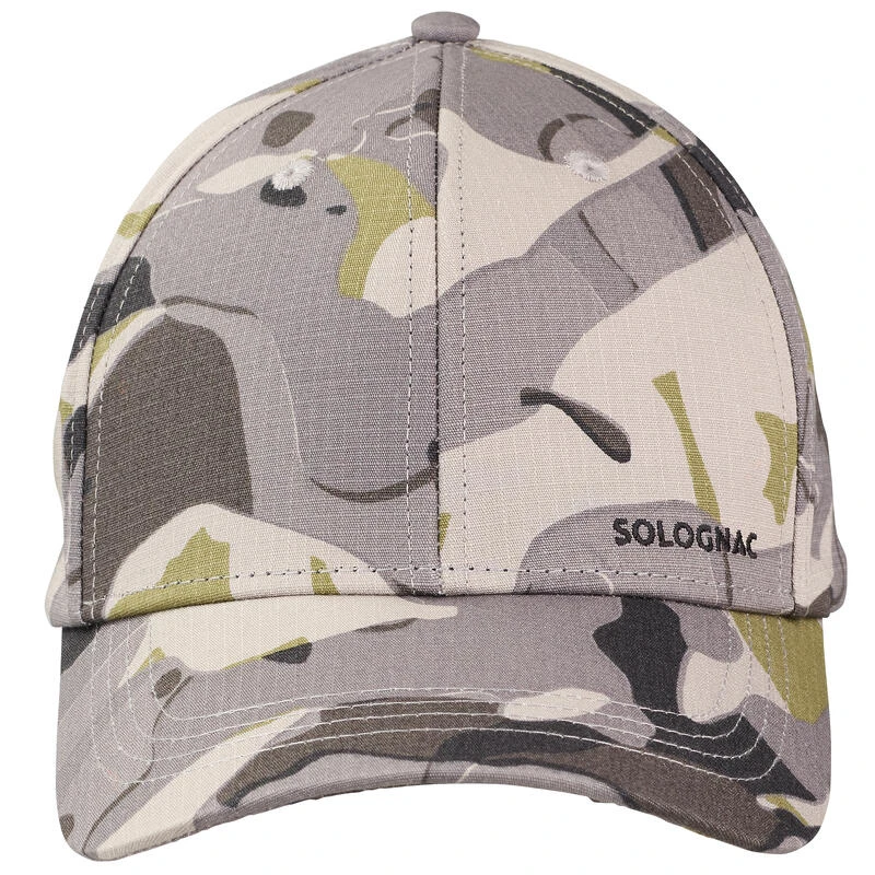 Casquette Chasse 500 Résistante Camo Woodland Gris 3 Casquette Chasse 500 Résistante Camo Woodland Gris – Image 3