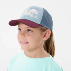 Quechua Casquette Trucker Bleue Enfant MH100 -Quechua Magasin casquette trucker bleue enfant mh100 3