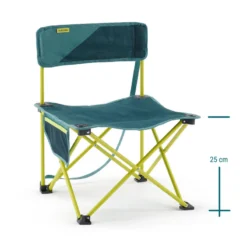 Quechua CHAISE BASSE PLIANTE DE CAMPING MH100 Jaune -Quechua Magasin chaise basse pliante de camping mh100 jaune 3