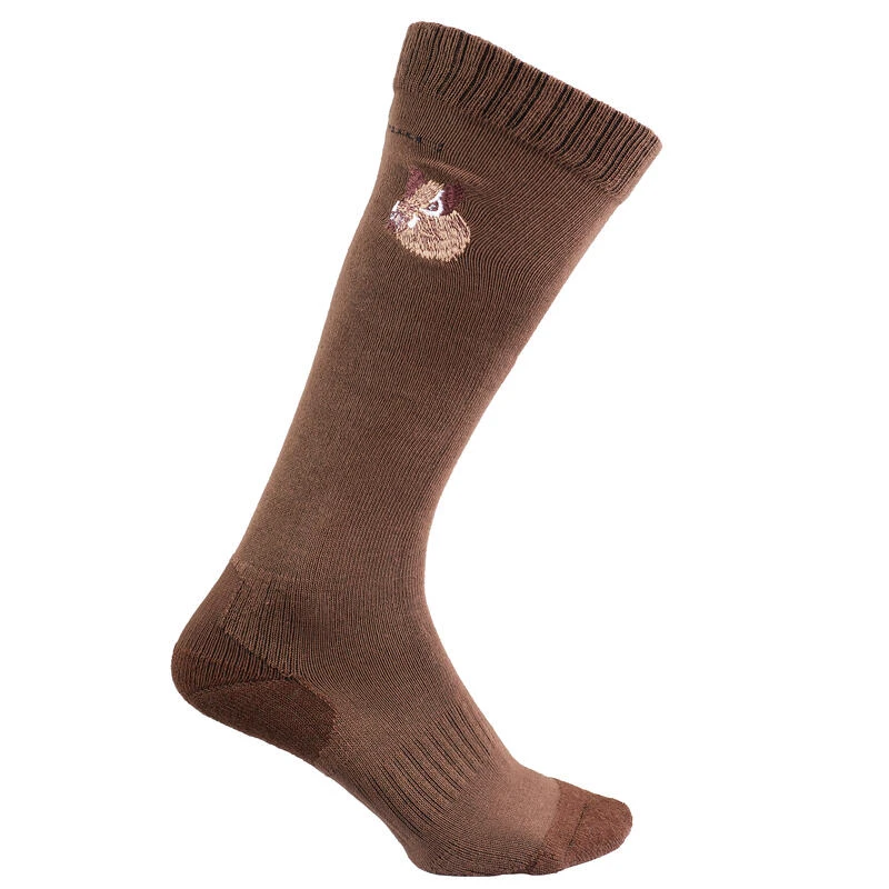 CHAUSSETTES CHASSE RESPIRANTES HAUTES 100 SANGLIER 2 CHAUSSETTES CHASSE RESPIRANTES HAUTES 100 SANGLIER – Image 2