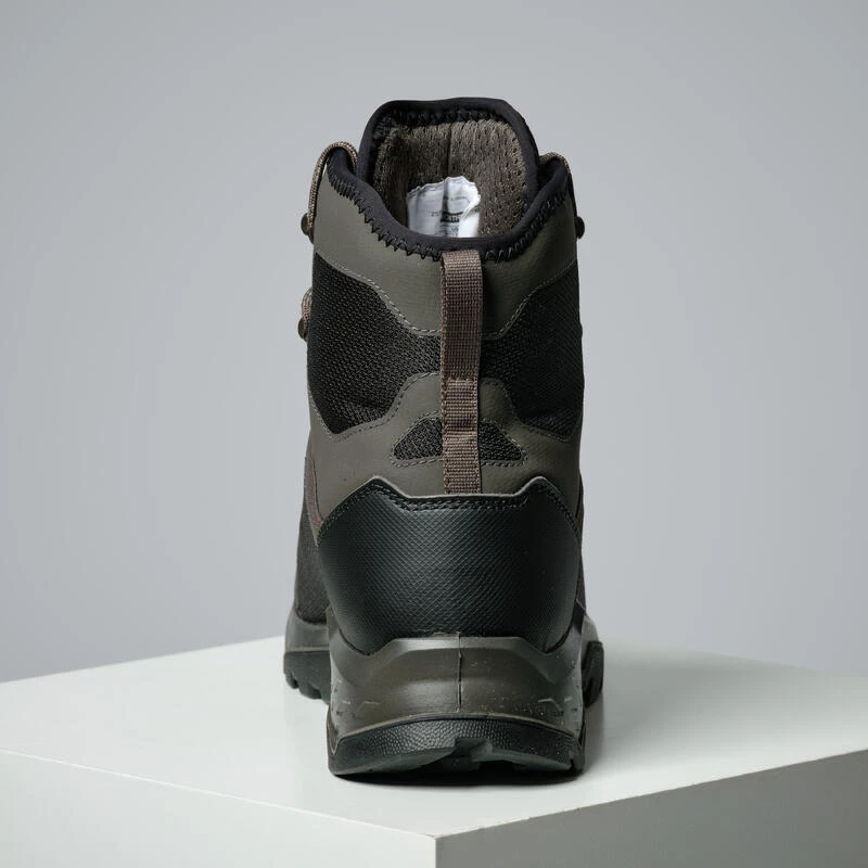 Chaussures Chasse Silencieuses Respirantes Grises 500 4 Chaussures Chasse Silencieuses Respirantes Grises 500 – Image 4