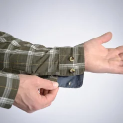 CHEMISE 100 A CARREAUX VERTE -Quechua Magasin chemise 100 a carreaux verte 4