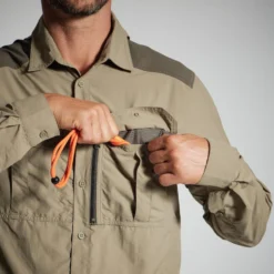 CHEMISE MANCHES LONGUES LEGERE ET RESPIRANTE 520 VERTE -Quechua Magasin chemise manches longues legere et respirante 520 verte 3