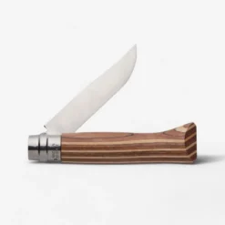Couteau 8,5 Cm Inox Opinel N°8 Bouleau Lamellé Brun