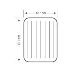 Intex Downy Full Airbed - Lit Gonflable - 191x137x25cm - Avec Accessoires -Quechua Magasin downy full airbed lit gonflable 191x137x25cm avec accessoires 3