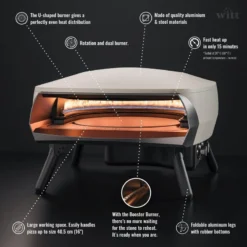 Four à Pizza WITT ETNA Modèle Rotante - Gris FR -Quechua Magasin four a pizza witt etna modele rotante gris fr 5