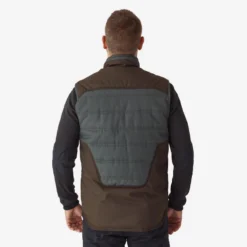 Gilet De Chasse Chaud Vert 500. -Quechua Magasin gilet de chasse chaud vert 500 3