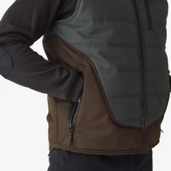 Gilet De Chasse Chaud Vert 500. -Quechua Magasin gilet de chasse chaud vert 500 4