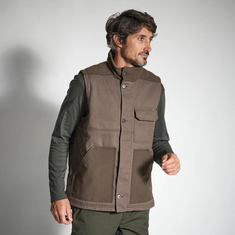 GILET RESISTANT 500 MARRON 2 GILET RESISTANT 500 MARRON – Image 2