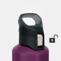 Quechua Gourde Alu 1L Avec Bouchon à Ouverture Rapide Pour La Randonnée - Violet -Quechua Magasin gourde alu 1l avec bouchon a ouverture rapide pour la randonnee violet 4