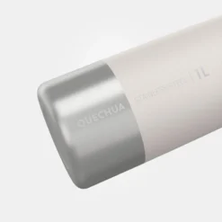 Quechua Gourde Inox 1L Avec Bouchon à Vis Pour La Randonnée - Blanc -Quechua Magasin gourde inox 1l avec bouchon a vis pour la randonnee blanc 2