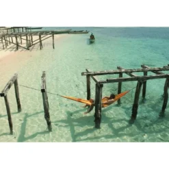 TICKET TO THE MOON Hamac TTTM Compact Jaune Foncé -Quechua Magasin hamac tttm compact jaune fonce 3