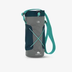 Quechua Housse Isotherme Pour Gourde Randonnée 1,2 à 1,5 Litre Gris/bleu