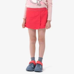 Quechua Jupe Short De Randonnée - MH100 KID Rose Corail -enfant 2-6 Ans -Quechua Magasin jupe short de randonnee mh100 kid rose corail enfant 2 6 ans 3
