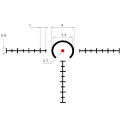 LUNETTE DE TIR RED DOT DELTA OPTICAL HORNET 1X PRISMATIC -Quechua Magasin lunette de tir red dot delta optical hornet 1x prismatic 6