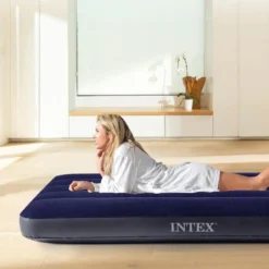 Matelas Gonflable - Intex Classic Downy -1 Personne - 76x191x25 Cm (BxLxH) -Quechua Magasin matelas gonflable intex classic downy 1 personne 76x191x25 cm bxlxh 5