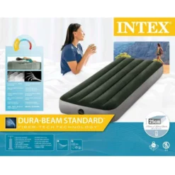 Matelas Gonflable - Intex Prestige Downy -1 Personne - 76x191x25 Cm (BxLxH) -Quechua Magasin matelas gonflable intex prestige downy 1 personne 76x191x25 cm bxlxh 4