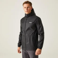 Regatta Pack-It III Homme Randonnée Veste Imperméable - Noir -Quechua Magasin pack it iii homme randonnee veste impermeable noir 2