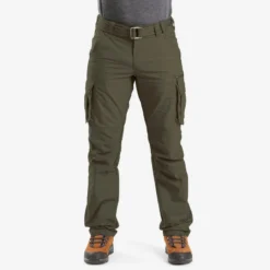 Pantalon Cargo De Trek Voyage - TRAVEL 100 Kaki Homme