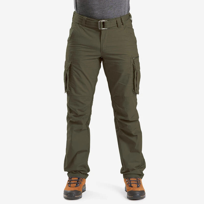 Pantalon Cargo De Trek Voyage - TRAVEL 100 Kaki Homme 1 Pantalon Cargo De Trek Voyage - TRAVEL 100 Kaki Homme