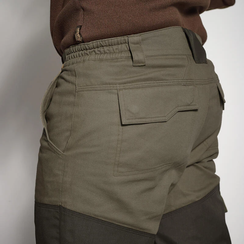 PANTALON Chasse RENFORT BIcolore - Vert 520 4 PANTALON Chasse RENFORT BIcolore - Vert 520 – Image 4