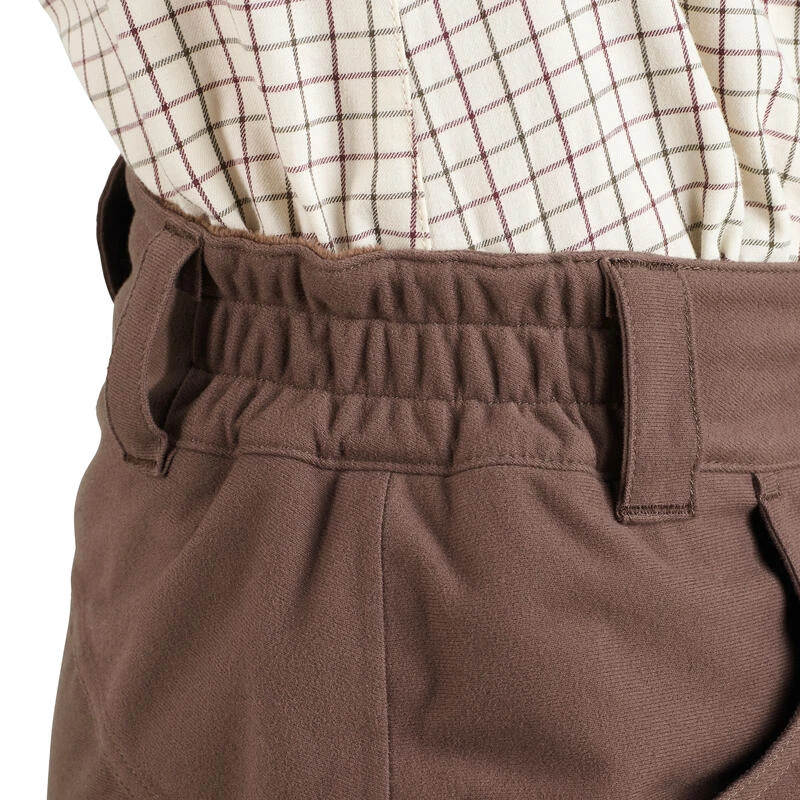 PANTALON FEMME CHASSE CHAUD IMPERMÉABLE MARRON 500 8 PANTALON FEMME CHASSE CHAUD IMPERMÉABLE MARRON 500 – Image 8