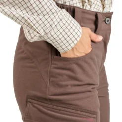 PANTALON FEMME CHASSE CHAUD IMPERMÉABLE MARRON 500 18 PANTALON FEMME CHASSE CHAUD IMPERMÉABLE MARRON 500 -Quechua Magasin pantalon femme chasse chaud impermeable marron 500 8