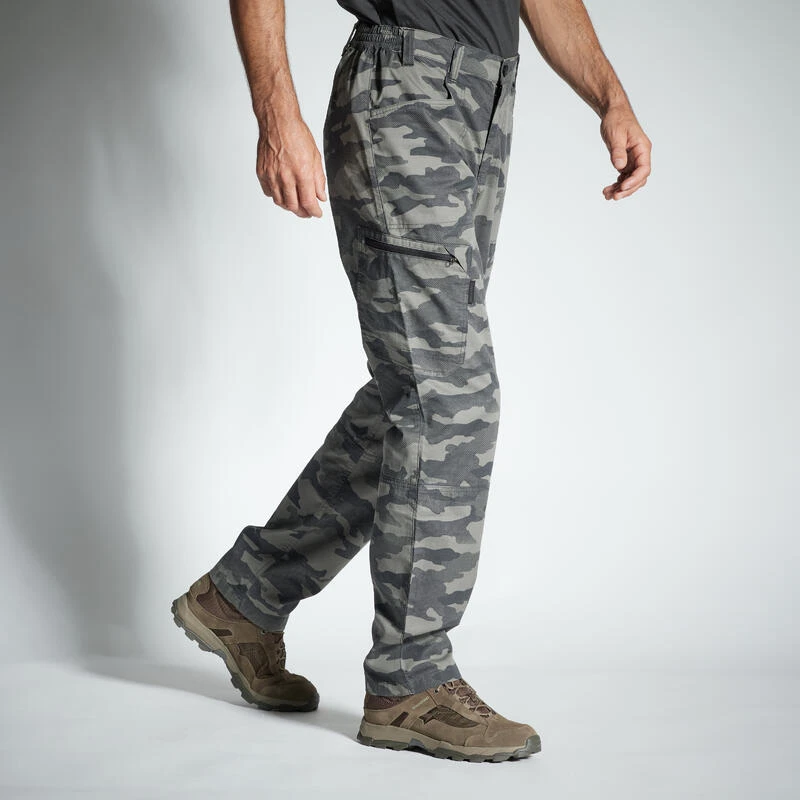 PANTALON LEGER 100 CAMO HALFTONE GRIS 3 PANTALON LEGER 100 CAMO HALFTONE GRIS – Image 3