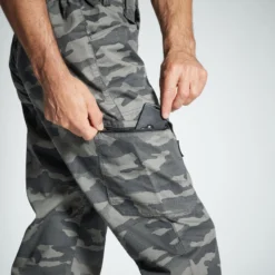 PANTALON LEGER 100 CAMO HALFTONE GRIS 9 PANTALON LEGER 100 CAMO HALFTONE GRIS -Quechua Magasin pantalon leger 100 camo halftone gris 3