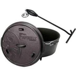 Petromax Dutch Oven FT6-6QT (avec Pieds) Et Levier De Couvercle