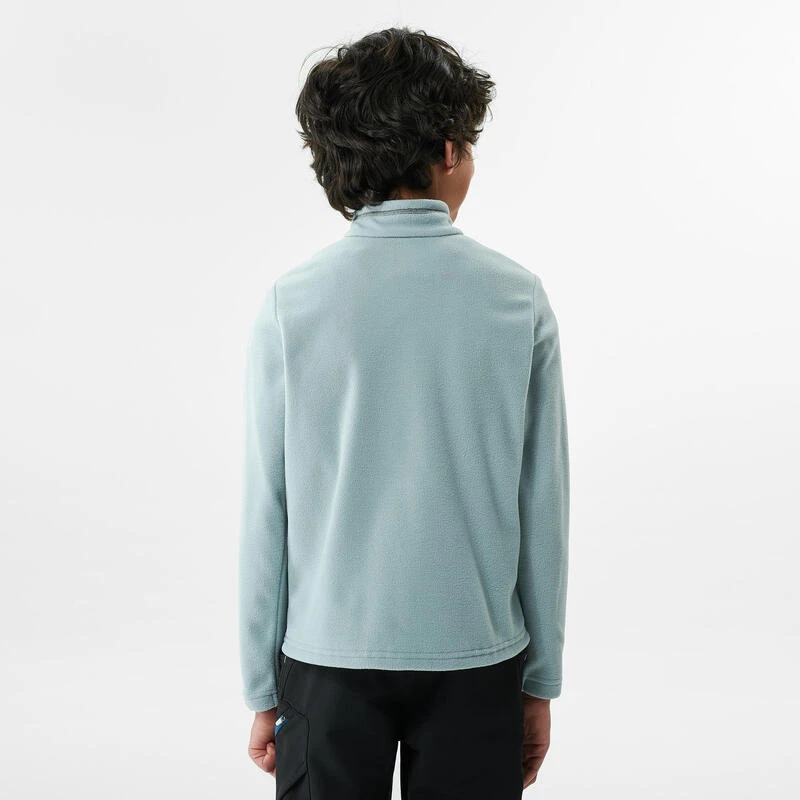 Quechua Polaire De Randonnée - MH100 Grise Clair - Enfant 7-15 Ans 4 Quechua Polaire De Randonnée - MH100 Grise Clair - Enfant 7-15 Ans – Image 4