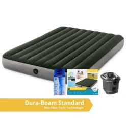 Intex Prestige Downy Jr. Twin Airbed - Lit Gonflable - 191x152x25cm - Avec Accessoires