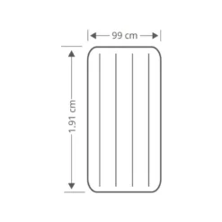 Intex Prestige Downy Jr. Twin Airbed - Lit Gonflable - 191x99x25cm - Avec Accessoires -Quechua Magasin prestige downy jr twin airbed lit gonflable 191x99x25cm avec accessoires 3