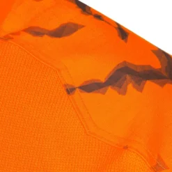 Pull Chasse Renfort Orange Fluo 500 -Quechua Magasin pull chasse renfort orange fluo 500 7