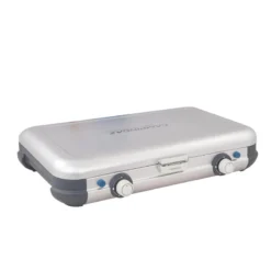 Campingaz Réchaud De Camping à Gaz 2 Feux Camp & Grill - Plancha, Grill Et Wok -Quechua Magasin rechaud de camping a gaz 2 feux camp and grill plancha grill et wok 5