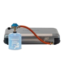 Campingaz Réchaud De Camping à Gaz 2 Feux Camp & Grill - Plancha, Grill Et Wok -Quechua Magasin rechaud de camping a gaz 2 feux camp and grill plancha grill et wok 6