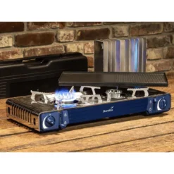 Set Réchaud à Gaz 2 Feux - Skandika Brann - Camping - Allumage Piezo - Mallette -Quechua Magasin set rechaud a gaz 2 feux skandika brann camping allumage piezo mallette 5