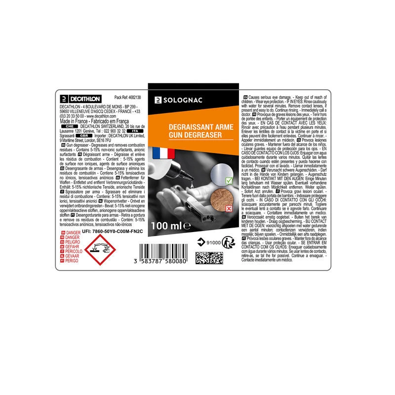 SOLVANT DEGRAISSANT POUR ARME 100 3 SOLVANT DEGRAISSANT POUR ARME 100 – Image 3