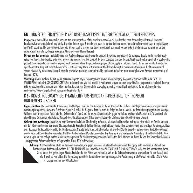 No Brand Spray Anti Insectes Naturel - BIOVECTROL - Eucalyptus Citronné - 75 Ml 4 No Brand Spray Anti Insectes Naturel - BIOVECTROL - Eucalyptus Citronné - 75 Ml – Image 4